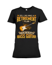 Retirement Plan Bass Guitar Premium Fit Ladies Tee tile