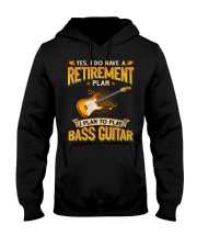 Retirement Plan Bass Guitar Hooded Sweatshirt tile