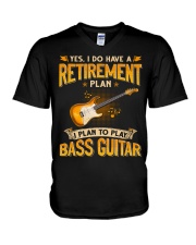 Retirement Plan Bass Guitar V-Neck T-Shirt tile
