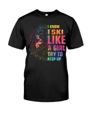 Like A Girl - Skiing Classic T-Shirt tile