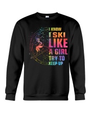 Like A Girl - Skiing Crewneck Sweatshirt tile