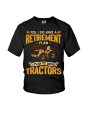 Retirement Plan Tractor Youth T-Shirt tile