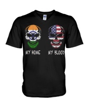My Home India - America V-Neck T-Shirt thumbnail