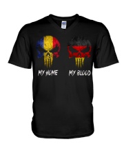 Home Romania - Blood Germany V-Neck T-Shirt thumbnail