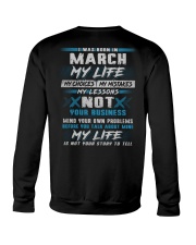 MY LIFE TEXT 3 Crewneck Sweatshirt thumbnail