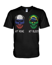 My Home Russia - Brazil V-Neck T-Shirt thumbnail