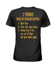 HUSBAND HAPPIER 02 Ladies T-Shirt thumbnail