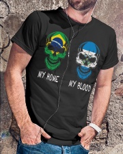 My Home Brazil - El Salvador Classic T-Shirt lifestyle-mens-crewneck-front-4