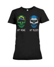 My Home Brazil - El Salvador Premium Fit Ladies Tee thumbnail