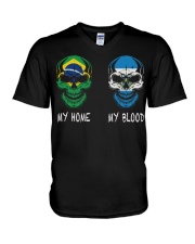 My Home Brazil - El Salvador V-Neck T-Shirt thumbnail