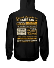Queens Bahrain Hooded Sweatshirt back