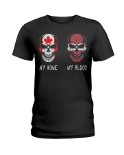 My Home Canada - Latvia Ladies T-Shirt thumbnail