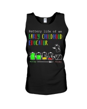 Battery Life Of An Early Chilhood Educator Unisex Tank tile