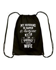 My Husband Is Super Awesome Drawstring Bag tile
