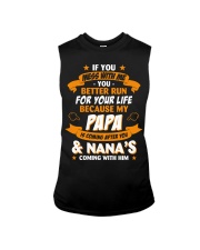 Papa Is Coming After You Nana Sleeveless Tee tile