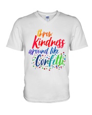 Throw Kindness Around Like Confetti V-Neck T-Shirt tile