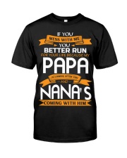 Nana Is Coming With Papa Classic T-Shirt front