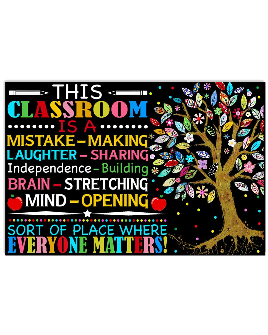 This Classroom Is A Mistake Making 17x11 Poster