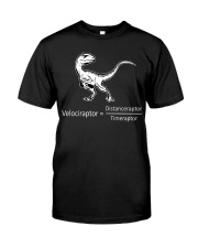 Velociraptor Distanceraptor Timeraptor Classic T-Shirt front