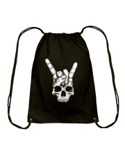 Rocking Heavy Metal Skull Drawstring Bag thumbnail