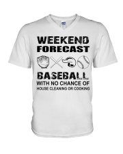 baseball V-Neck T-Shirt thumbnail