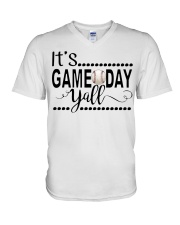baseball it's gameday yall V-Neck T-Shirt thumbnail