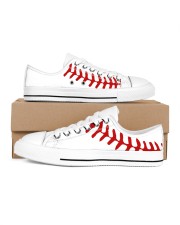 baseball Women's Low Top White Shoes inside-left-outside-left