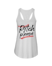 baseball pitch please Ladies Flowy Tank thumbnail