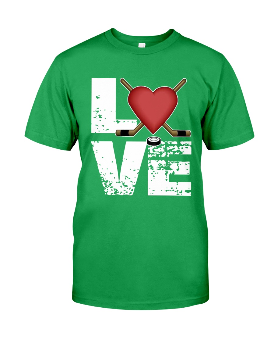 green love hockey shirts Classic T-Shirt