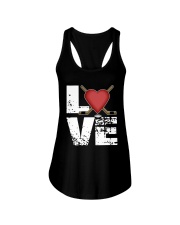 green love hockey shirts Ladies Flowy Tank thumbnail