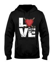 green love hockey shirts Hooded Sweatshirt thumbnail