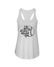 baseball fan shirts Ladies Flowy Tank thumbnail