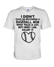 baseball V-Neck T-Shirt thumbnail