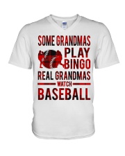 baseball V-Neck T-Shirt thumbnail