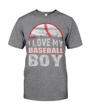 i love my baseball boy Classic T-Shirt front