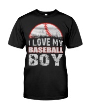 i love my baseball boy Classic T-Shirt tile