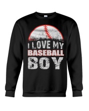 i love my baseball boy Crewneck Sweatshirt thumbnail