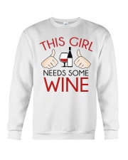this girl needs some wine Crewneck Sweatshirt thumbnail