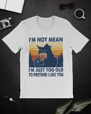 Cat I'm Not Mean Classic T-Shirt lifestyle-mens-crewneck-front-16