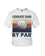 Golf Coolest Dad By Par Youth T-Shirt tile