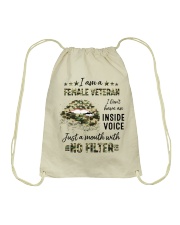 Veteran I Am A Female Veteran Drawstring Bag tile