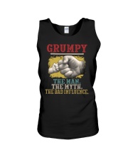 Grumpy The Man The Myth The Bad Influence Unisex Tank tile