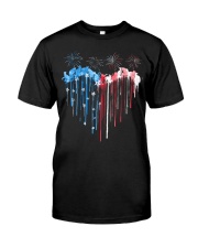 Cat 1 Heart Flag Classic T-Shirt front