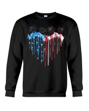 Cat 1 Heart Flag Crewneck Sweatshirt tile