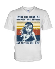 Books Even The Darkest Night V-Neck T-Shirt tile