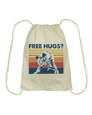 Jiu Jitsu Fr ee Hugs Drawstring Bag tile