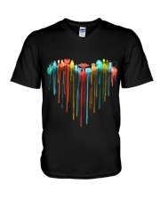 Nurse Heart Effect V-Neck T-Shirt tile