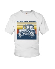 Tractor So God Made A Farmer Youth T-Shirt tile