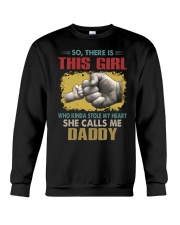 Daddy This Girl Stole My Heart Vintage Crewneck Sweatshirt tile