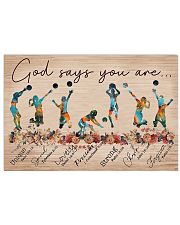 Volleyball God Says You Are 17x11 Poster front